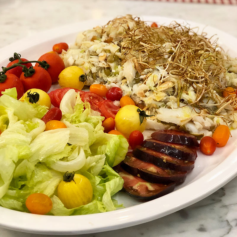 Chef Cristina Haaland Bacalhau Salada